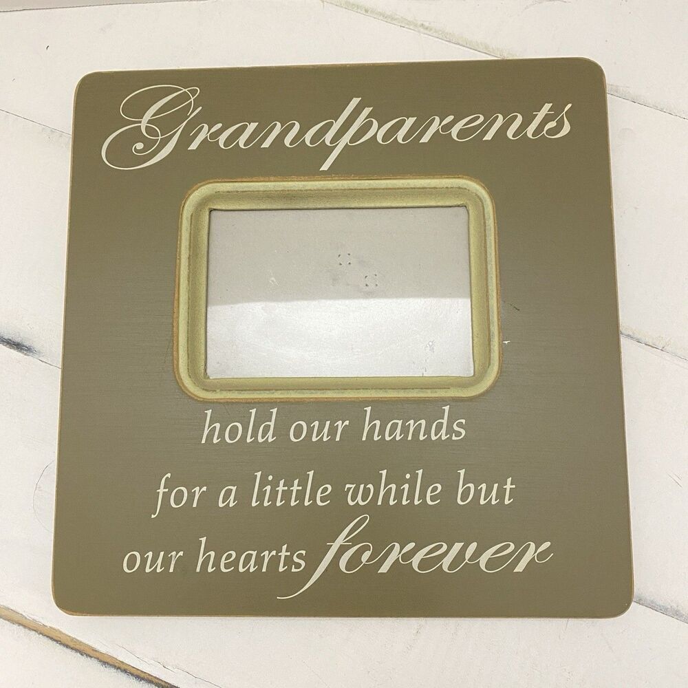 Grandparents Wood Frame Tabletop Photo Frame 4x6 Memories 11" x 11"